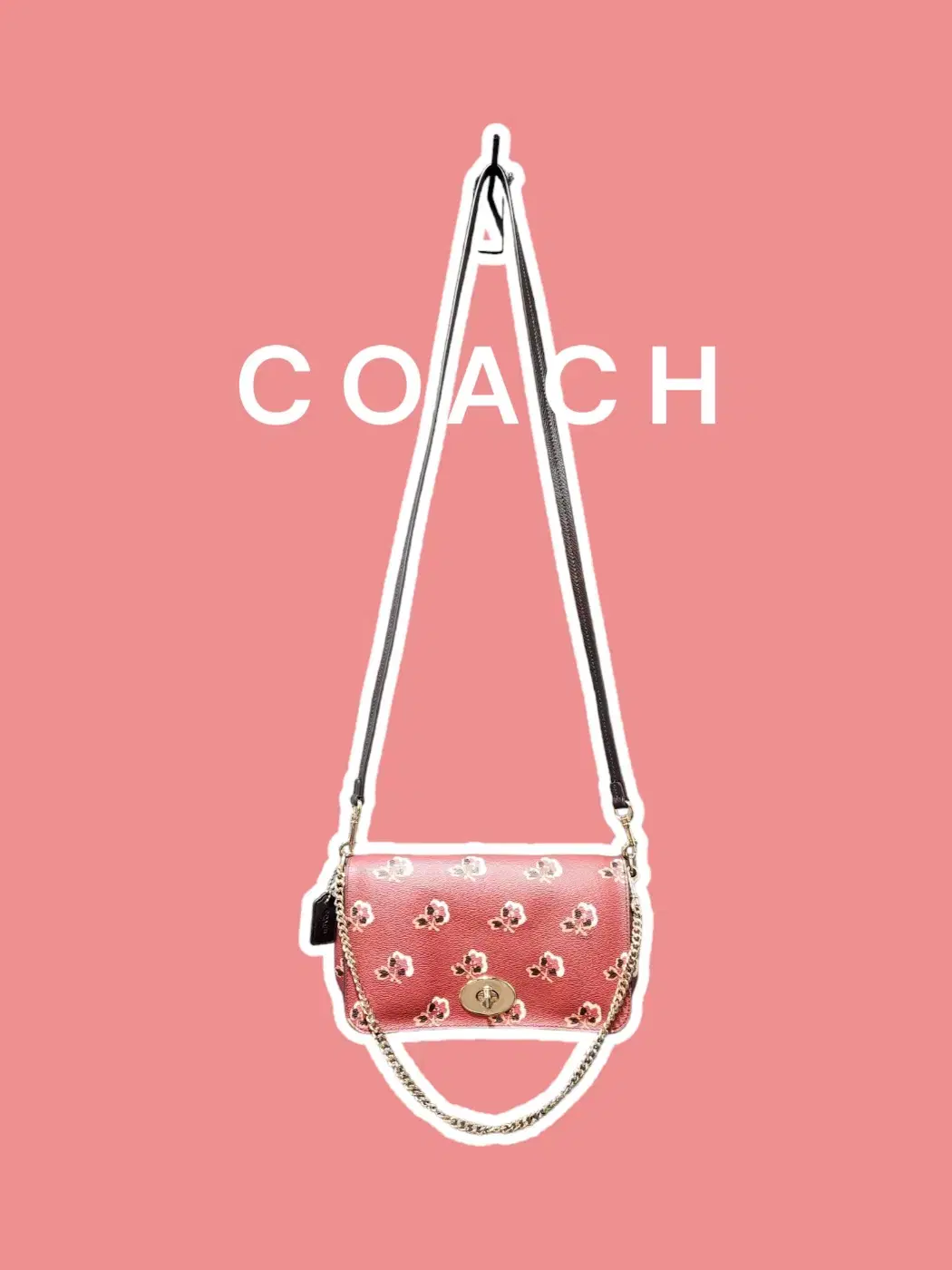 COACH 코치 플라워 모노그램 크로스백 F35909